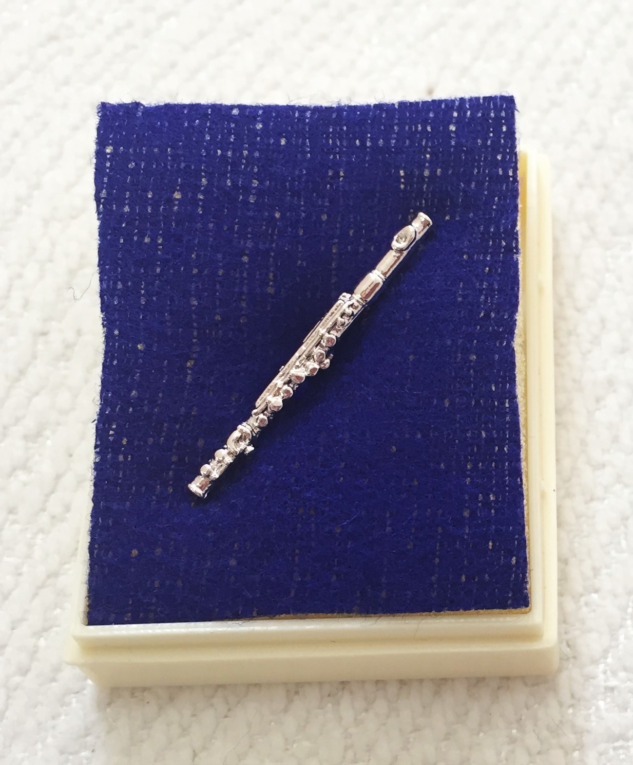 Gümüş Kaplama Flüt Pin - 1