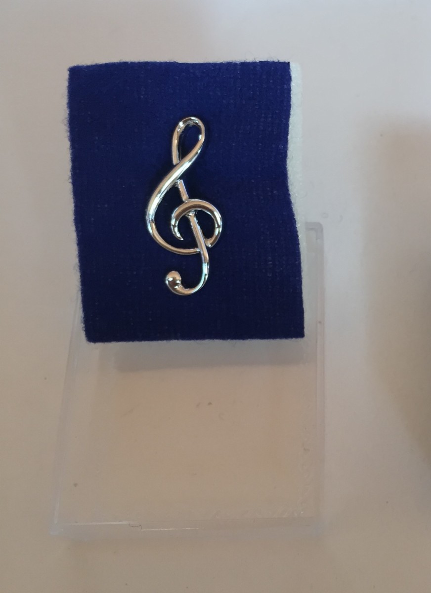 Gümüş kaplama Sol Anahtarlı Pin - 2