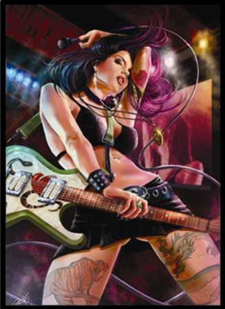 Gitarist Kız Poster - 1