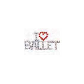 Taşlı I Love Ballet Yaka İğnesi - AİM GİFTS